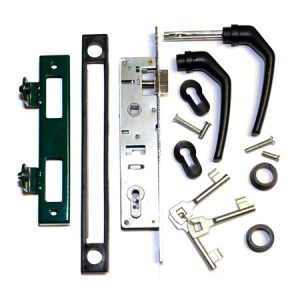 Ümara postiga jalgvärava lukk