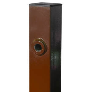3D Jalgvärava post, 60x60mm, RAL8017